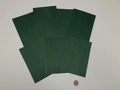 1 Lot Of 7pcs Dyed Green Raw Veneer Shorts Lot #752 • $15.49