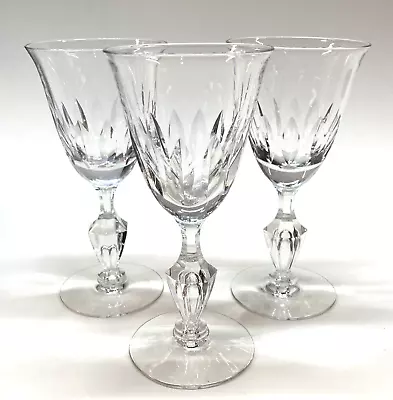 Tiffin Franciscan FESTIVAL Crystal Set Of 3 Wine Glasses - 4oz • $22.32