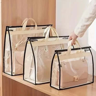 Handbag Protector Dust-Proof Dust Cover Wardrobe Closet Storage Bag W/ Zipper UK • £5.52