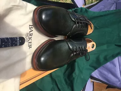 Barker Skye Derby Shoes  Grain Full Leather Uppers Dainite Sole U.K. Size 7.5 • £205