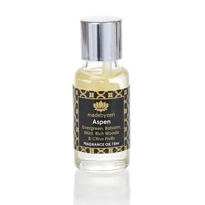 2x Signature Scented Fragrance Oil Made By Zen 15ml Aspen (2 Supplied) • £7.99