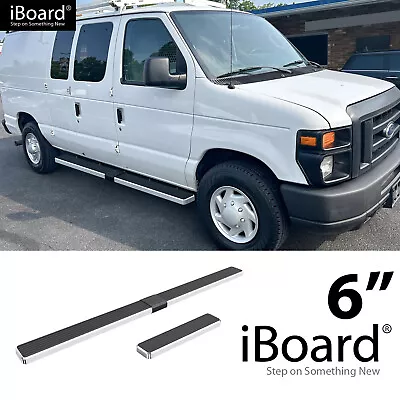 IBoard Stainless Steel 6in Running Boards Fit 99-14 Ford Econoline Full Size Van • $239