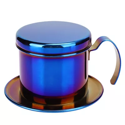 (Blue)Stainless Steel Vietnamese Style Coffee Maker Pot Coffee Drip Brewer US • $19.62
