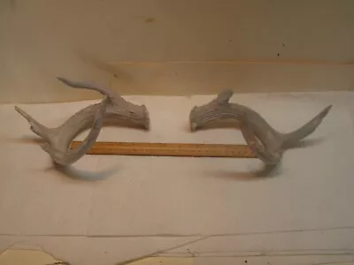 Vintage Matching Set Deer Antlers 4 X 4Point Deer Cabin Decor Rustic Shed/Cutoff • $12.99