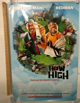 How High Original Movie Theater Promo Poster Method Man Redman 2001 Original • $40