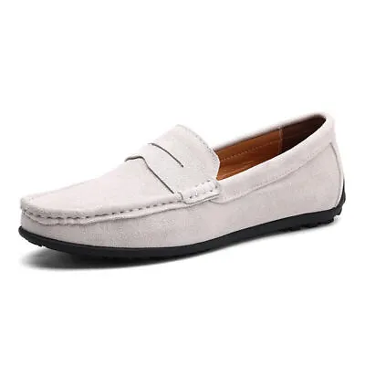 Casual Men's Shoes Comfortable Soft Loafers Moccasins Slip On Driving Shoes • $26.60