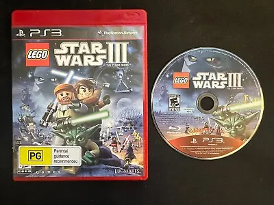 Lego Star Wars III: The Clone Wars Playstation 3 (PS3) Tested & Working • $15