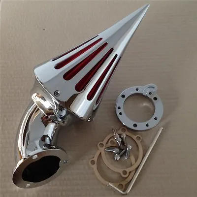 Chrome Spike Cone Air Cleaner Intake Filter For Harley S&S CV Sportster All Year • $89.66