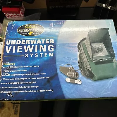 Cabela's Advanced Anglers Underwater Camera Viewing System With 12v Battery 7” • $150