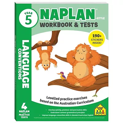 Year 5 NAPLAN*-style Language Conventions Workbook And Tests • $12