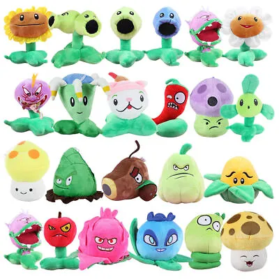 PLANTS Vs ZOMBIES PVZ Soft Plush Toys Stuffed Doll Kids Baby Birthday Gift 13~35 • $14.55