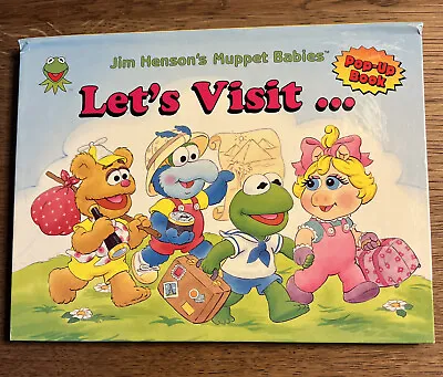 Jim Henson's Muppet Babies Let's Visit ... Pop-Up Book 1997 Kermit Ms Piggy • $14.95