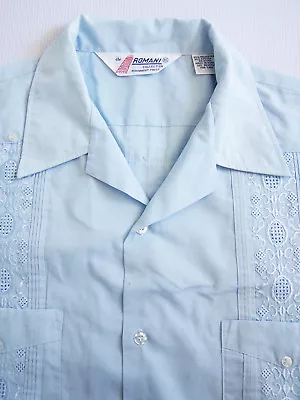 £36.99 • Buy Guayabera Shirts Men's XS Small Medium Large XL Mexican Beach Festival Retro Vtg