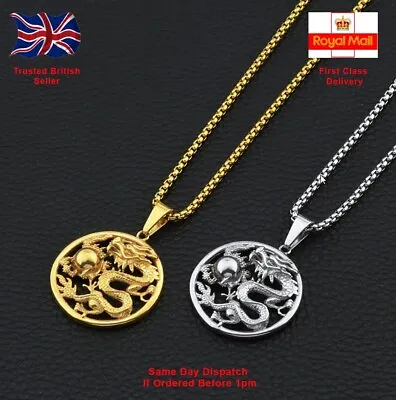 Chinese Dragon House Of The Dragon Game Of Thrones Pendant Necklace • £3.49