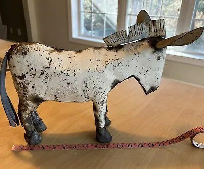 Rustic Garden Metal Donkey. Adorable Stands  14” Long X 10” Tall. • $50