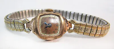$99.99 • Buy Vintage Bulova 14K Yellow Gold Filled 17 Jewel Ladies Watch - Runs Fine