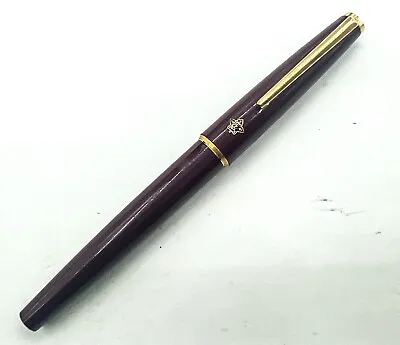 Montblanc Vintage Classic Burgundy Fountain Pen 585 14k Gold Nib Free Shipping • $120