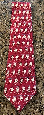 Josh Bach Tie Baseball Pitches Red  57  Long Excellent Condition • $34.99