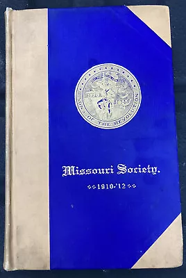 $64.95 • Buy Antique 1912 SONS OF THE REVOLUTION - MISSOURI History Genealogy Book