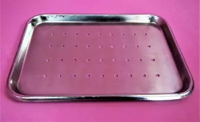 Vollrath 13 5/8x9 3/4  Stainless Steel Perforated Surgical Instrument Mayo Tray • $15