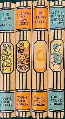 Lot Of 4 Vintage Young Folks Library Hardcover Books 1953 • $7.68