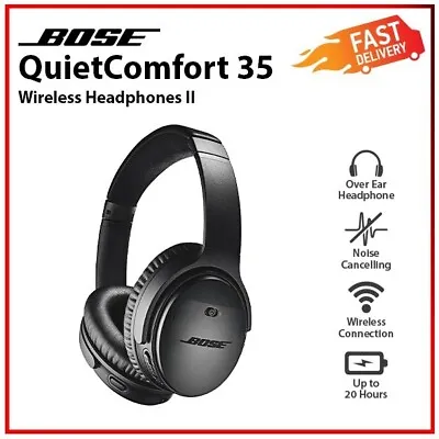 Bose QuietComfort35 II Wireless Acoustic Noise Cancelling IOS/Android Headphone • $309