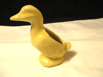 Small Yellow Duck Pottery Planter • $11.99