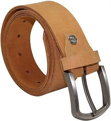 Leather Belt For Men Cowboy Belt Tan Leather Belt Fashion Western Leather Belt • £6.99