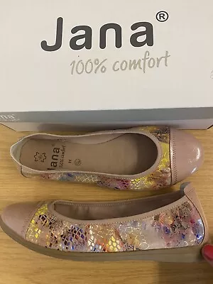 Ladies JANA 100% Comfort Shoes / Ballet Pumps Size 6 Casual Holiday  • £20