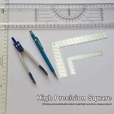 Square Ruler Not Easily Deformed Measurement 90 Degree L-shaped Ruler Sturdy • $11.66