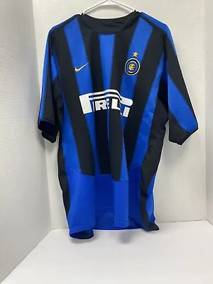 $45 • Buy Mens Nike Pirelli Inter Milan Blue/black #12 Jersey Size Xl
