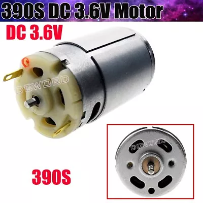 Mini DC 3.6V 390S High Speed DC Motor 22000RPM DIY Small Electric Grinder Motor • £5.99