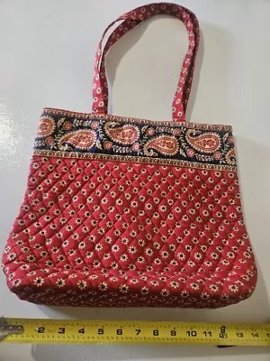 Vera Bradley Americana Red Petite Villager Tote Shoulder Bag Purse • $26.99