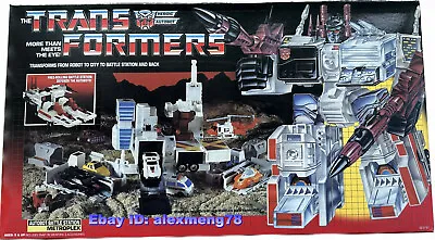 New Arrival TRANSFORMERS G1 Reissue Metroplex Action Figure Box Set 80's Toy • £120