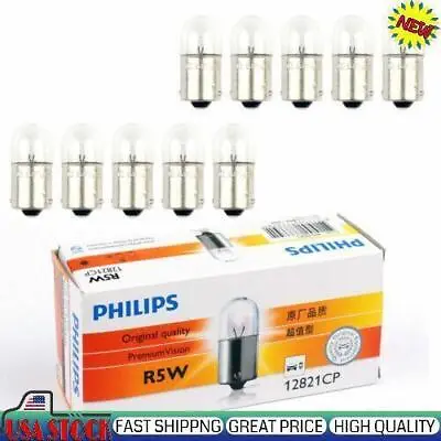 For PHILIPS 12821 R5W 12V 5W BA15s Premium Vision Signaling Lamp Bulbs AH2 • $15.73