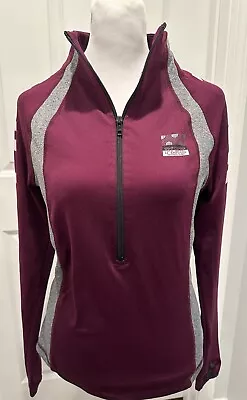 PINK Victoria’s Secret Ultimate Half Zip Maroon Pullover Size XS • $14.95