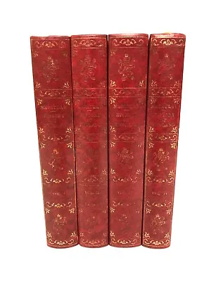 £17.95 • Buy Red & Gold Faux Leather Macaulay History Of England Heron Books 4 Volume Set