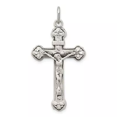 Sterling Silver INRI Crucifix Pendant Jewerly 67.9mm X 37.3mm • $42.39