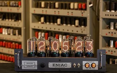 £3850 • Buy Vintage ENIAC Computing Nixie Tube Clock From Bad Dog Designs