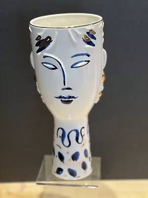 Athena By: Anthropologie Audrey Face Vase Handcrafted • $50