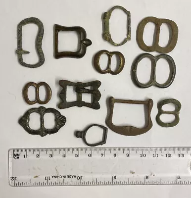 £25 • Buy Group Of 14th-17th Century Bronze Buckles. Dating To 1300’s To 1600’s.