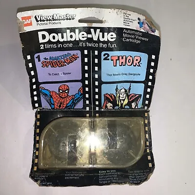 Vintage 1978 MARVEL COMICS SPIDER-MAN & THOR VIEW-MASTER DOUBLE-VUE FILMS SEALED • $30