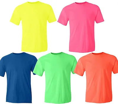 $15.28 • Buy Gildan NEON Heavy Cotton T-Shirt Fluorescent Colors Safety Tee Wholesale S-5XL