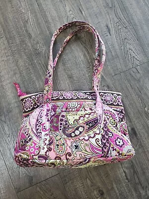 Vera Bradley Very Berry Paisley Large Tote 15 W X 12 H X 4 D EUC • $14.99