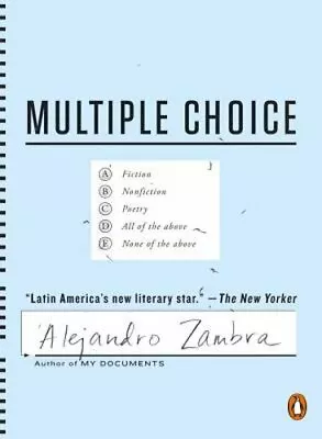 Multiple Choice By Alejandro Zambra: New • $13.32