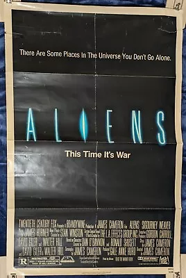 Alien 1986 Original Movie Poster One Sheet 27 X 41 Rare DAMAGED • $79.99