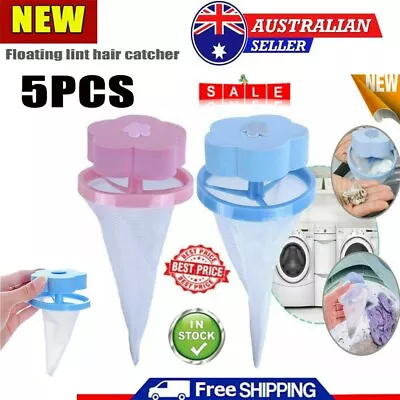 5X Washing Machine Floating Laundry Pet Fur Catcher Remover Hair Lint Catcher • $10.20