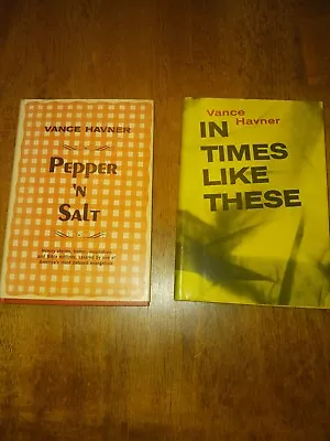 Vintage Pepper 'n Salt & In Times Like These 1966 Vance Havner HC/DJ • $39.95