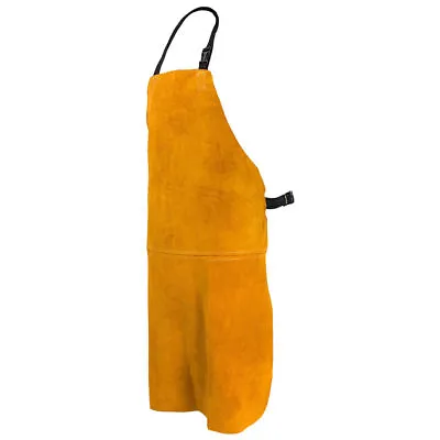 Premium Gold Leather Welders / Welding / Carpenters / Gardeners Safety Apron • £19.25