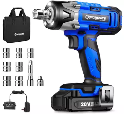 20V Cordless Impact Wrench 3/8 Inch Impact Gun W/ 2.0A Li-ion Battery Charger • $78.90